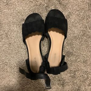 Torrid size 10 black espadrille platforms